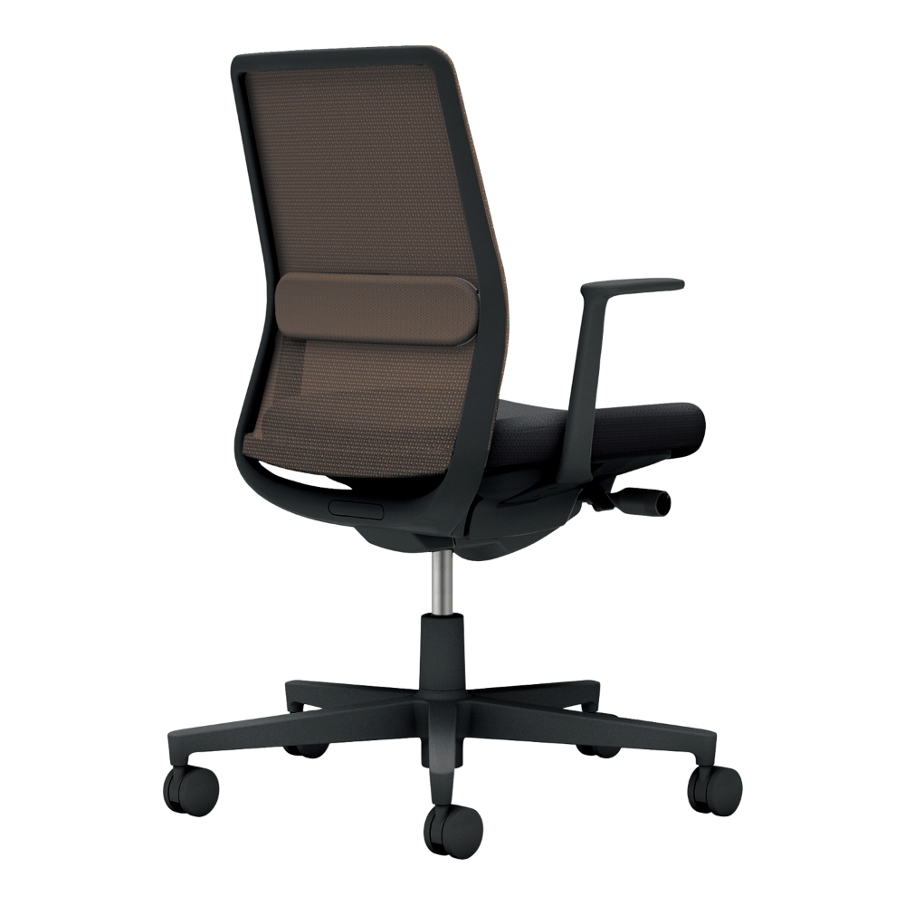 背・ランバー：ダークグレージュ／座：ブラック