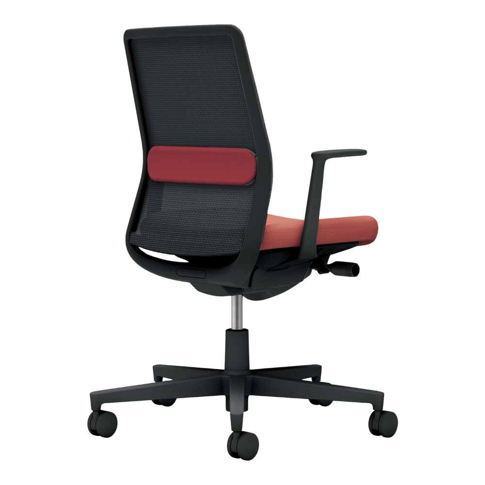 背：ブラック／座・ランバー： パーシアンレッド