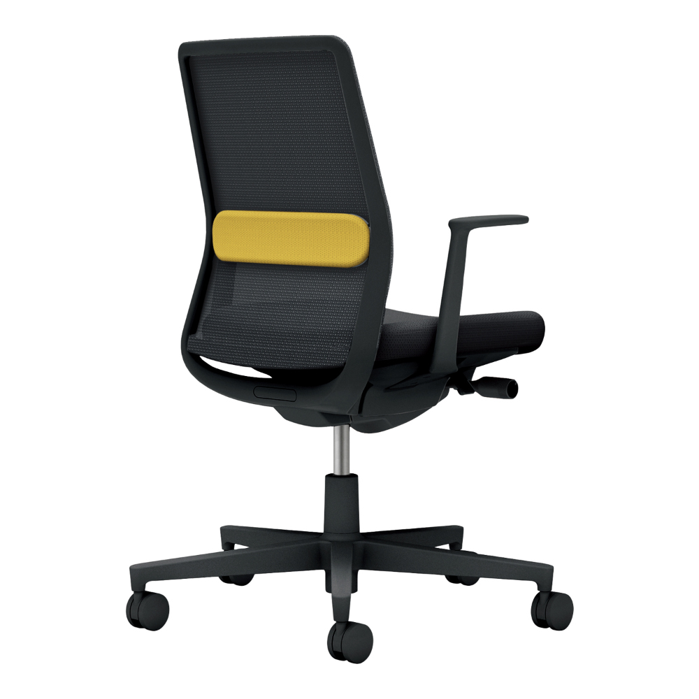 背座：ブラック／ランバー：オリーブイエロー