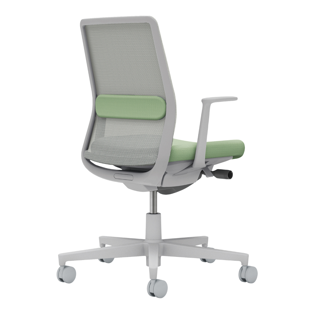 背：ライトグレー／座・ランバー： パウダーミント