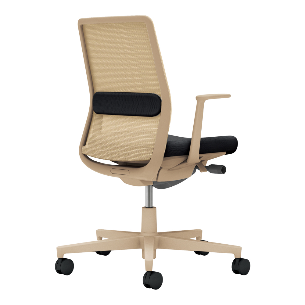 背:ソフトベージュ/座・ランバー:ブラック