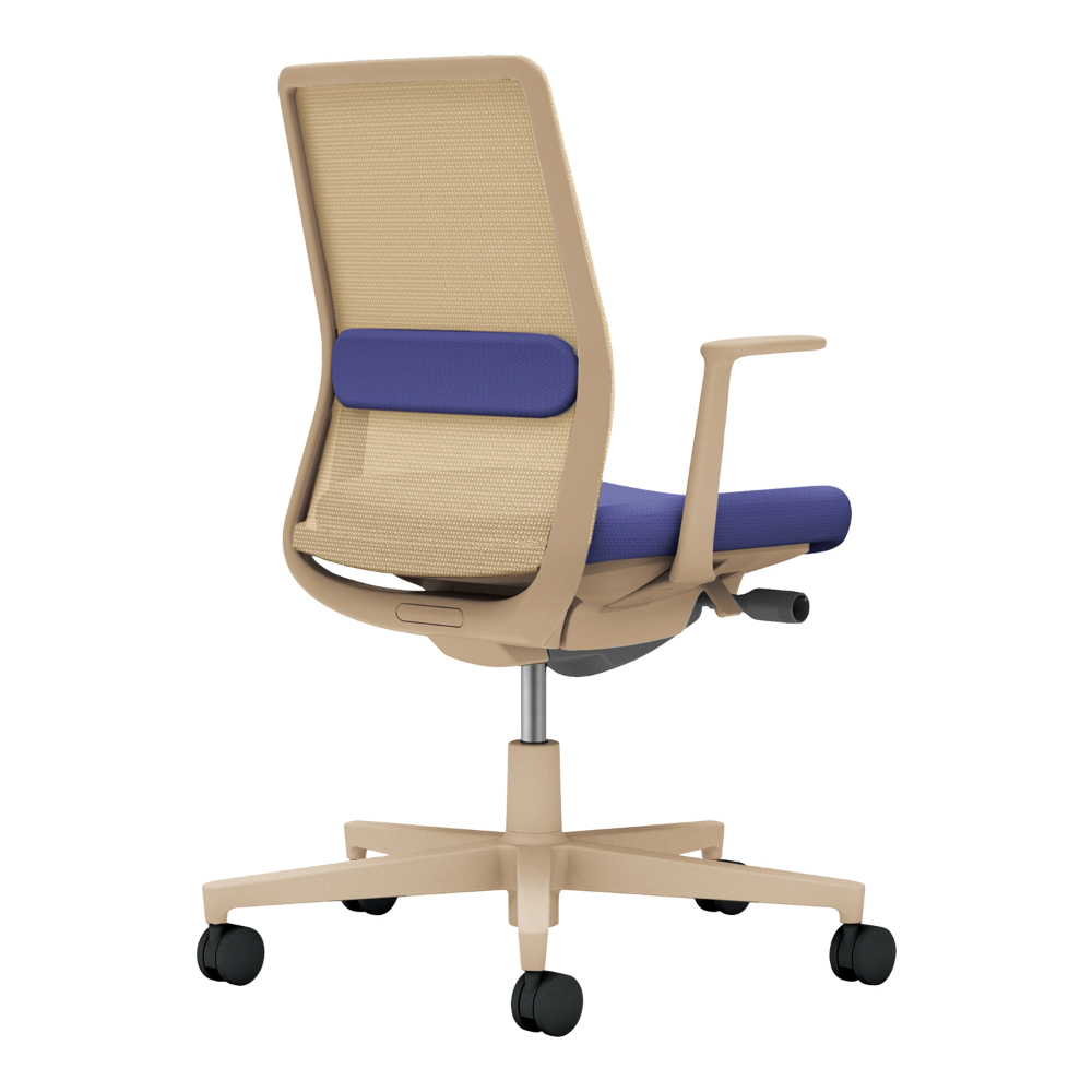 背:ソフトベージュ/座・ランバー: ディープパープル