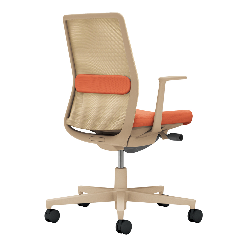 背:ソフトベージュ/座・ランバー: ソフトテラコッタ