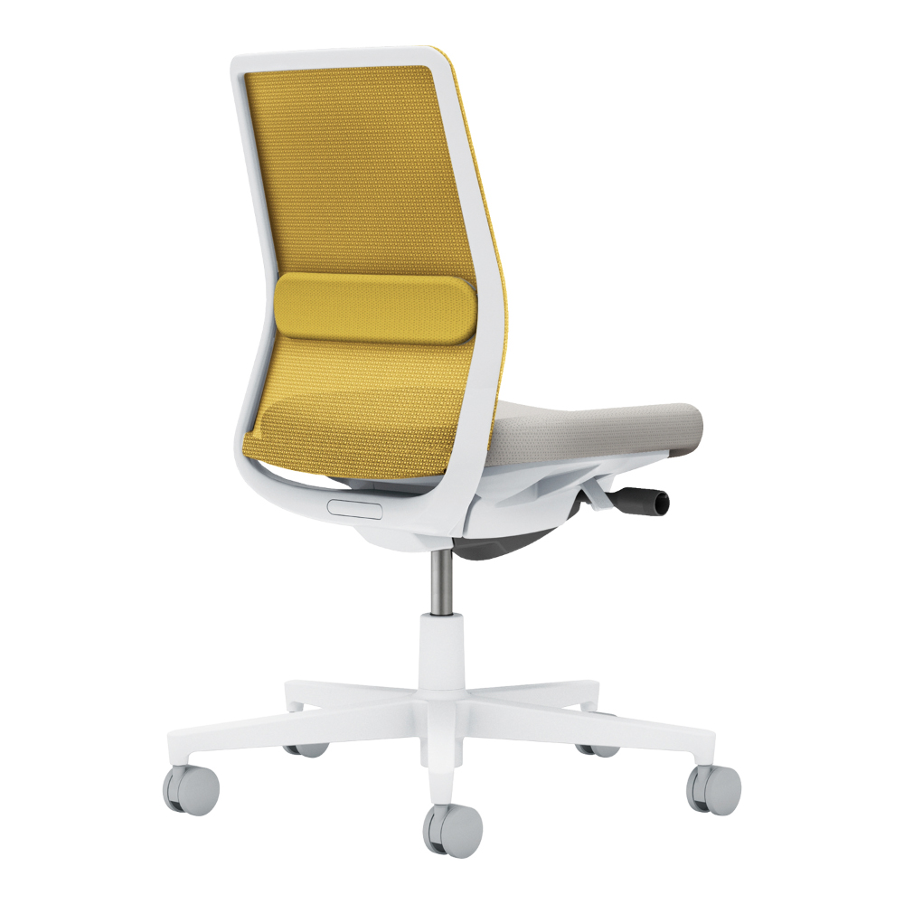 背・ランバー：オリーブイエロー／座：ライトグレー