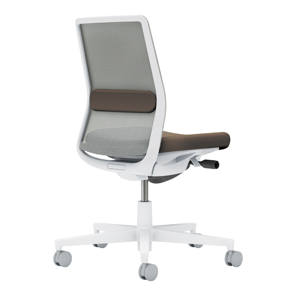 背：ライトグレー／座・ランバー： ダークグレージュ