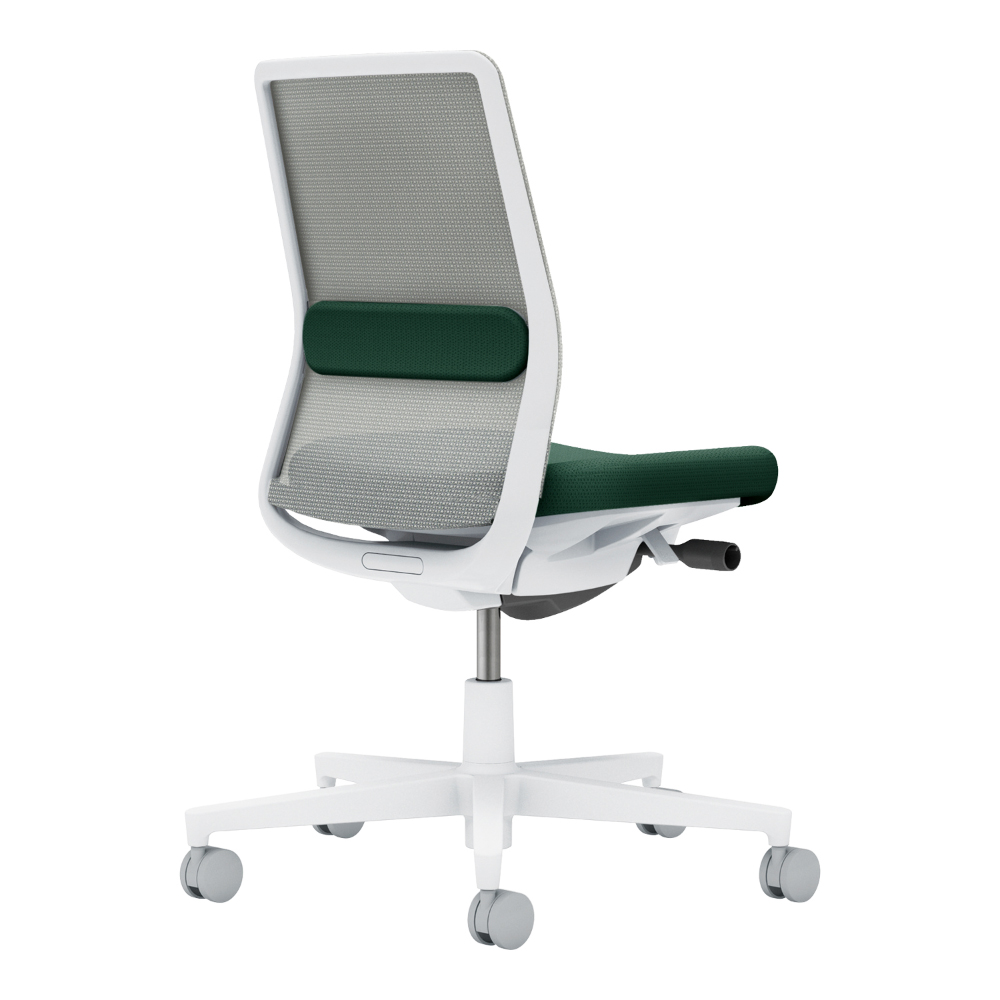 背：ライトグレー／座・ランバー： ディープグリーン