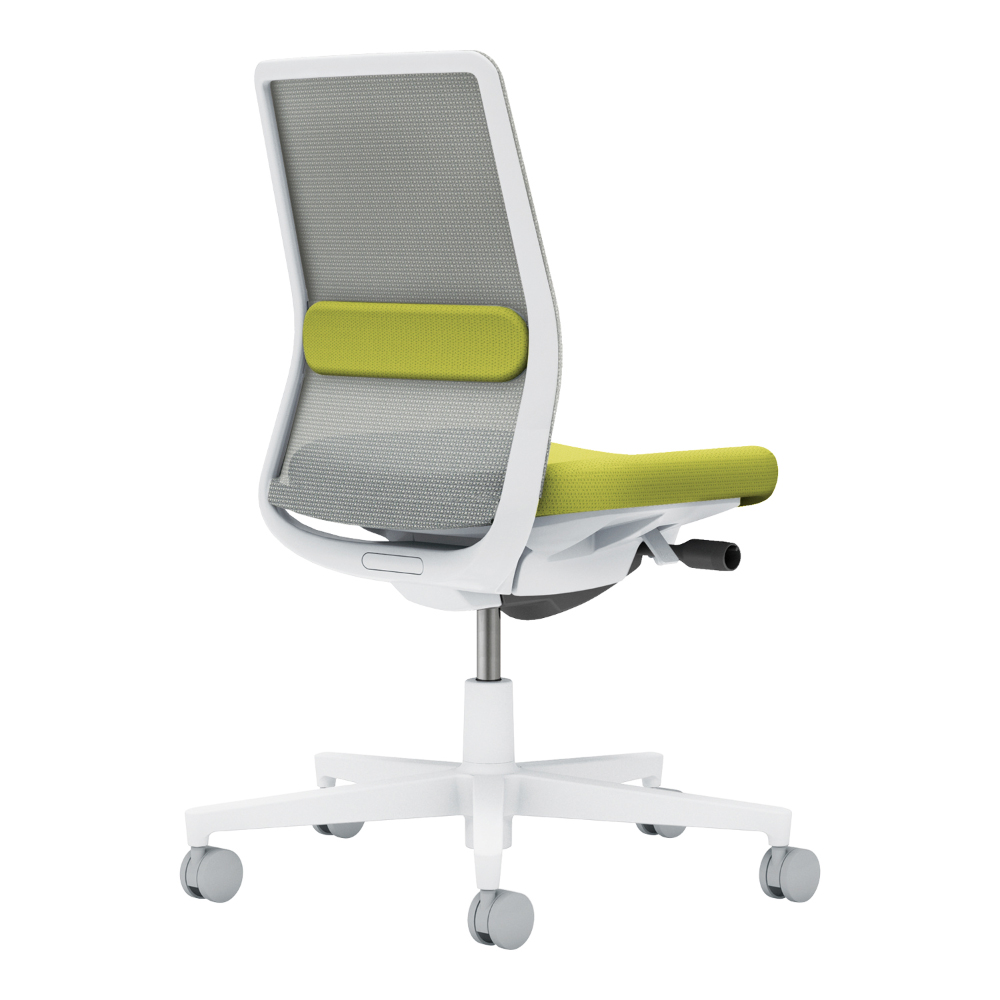 背：ライトグレー／座・ランバー： ライトオリーブ