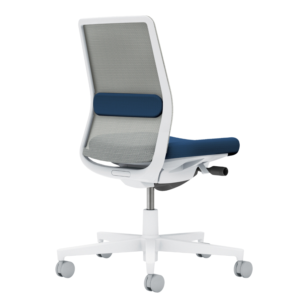 背：ライトグレー／座・ランバー： ネイビー