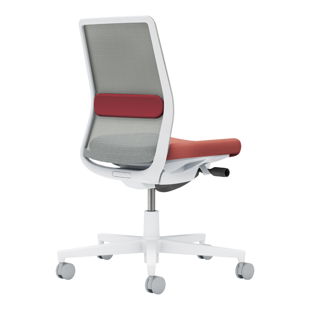 背:ライトグレー/座・ランバー: パーシアンレッド