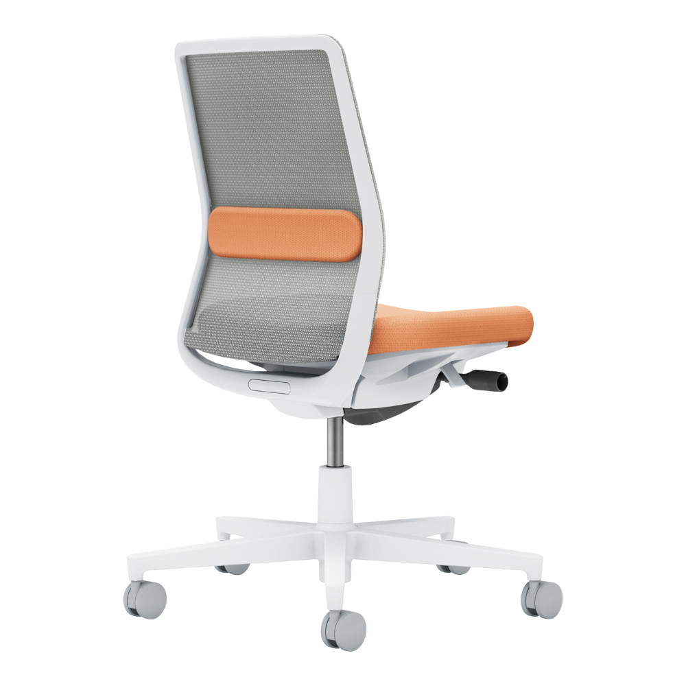 背：ライトグレー／座・ランバー： ペールテラコッタ