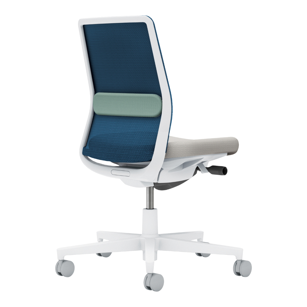 背：ネイビー／座：ライトグレー／ランバー：アッシュターコイズ