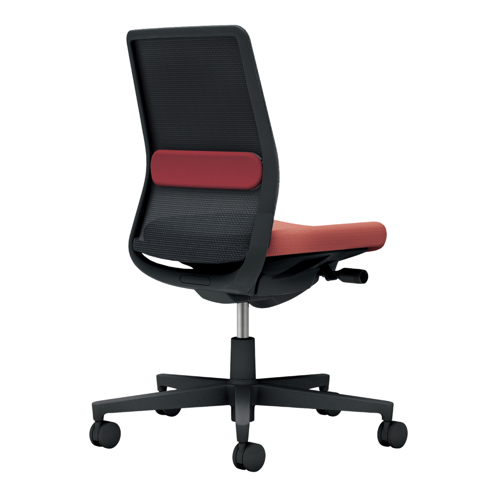 背：ブラック／座・ランバー： パーシアンレッド