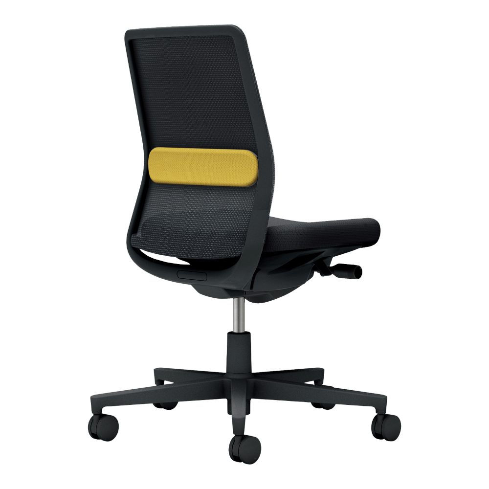 背座：ブラック／ランバー：オリーブイエロー