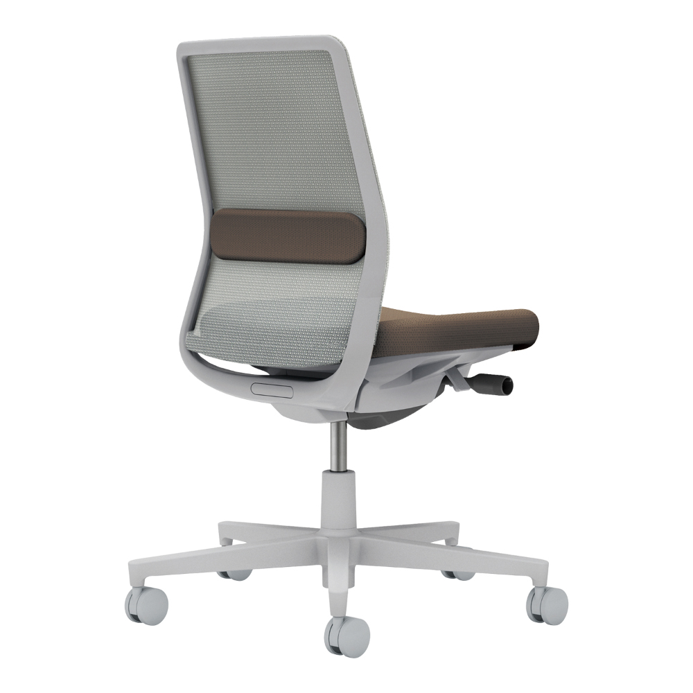 背：ライトグレー／座・ランバー： ダークグレージュ