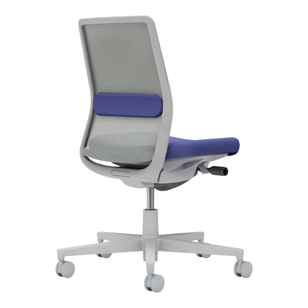 背：ライトグレー／座・ランバー： ディープパープル