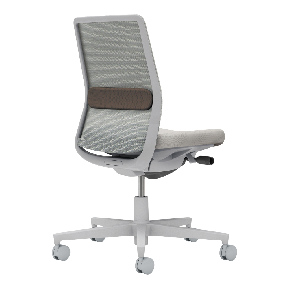 背座：ライトグレー／ランバー：ダークグレージュ