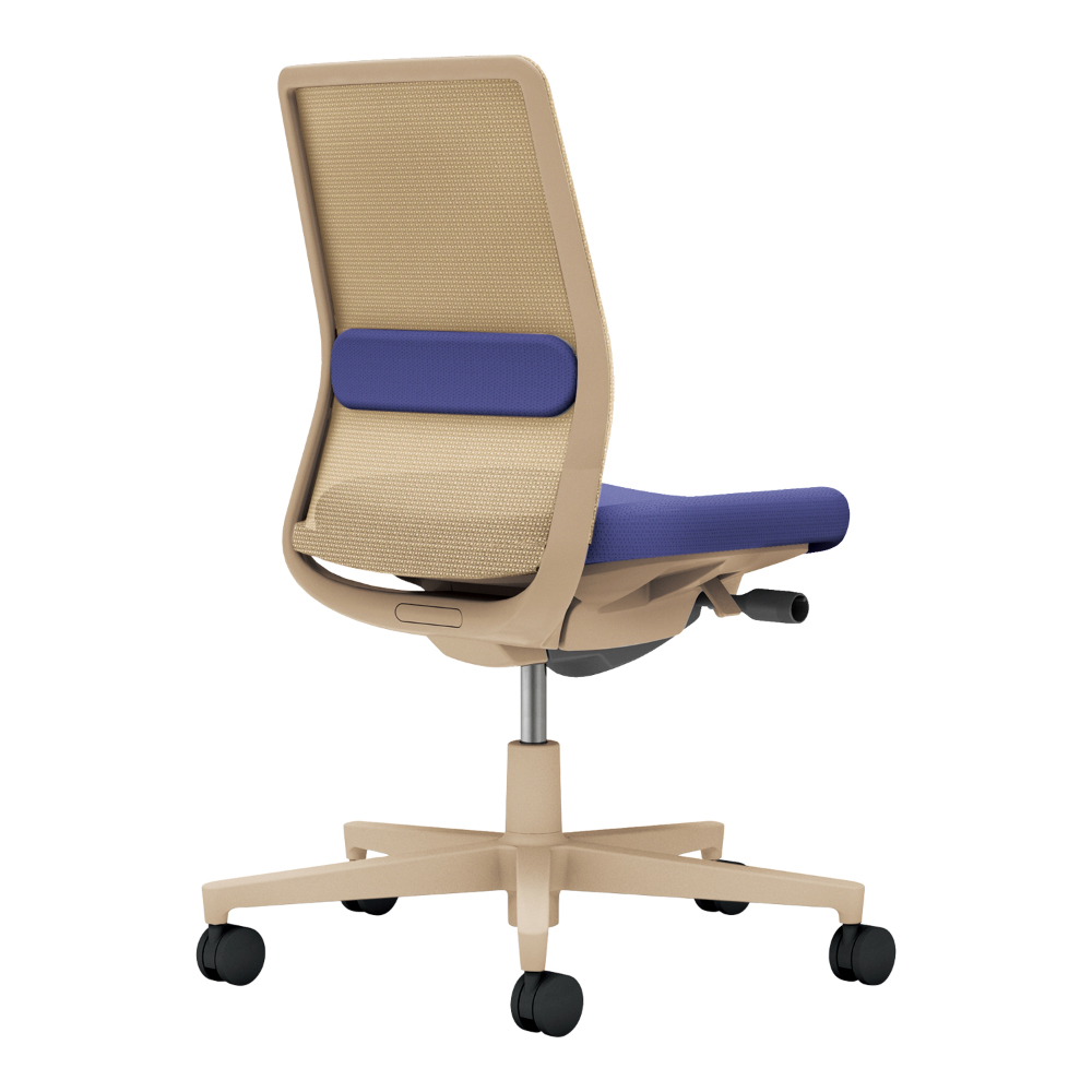 背：ソフトベージュ／座・ランバー： ディープパープル