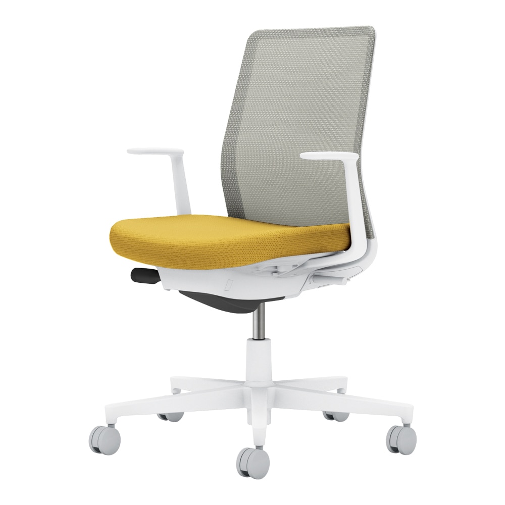 背：ライトグレー／座：オリーブイエロー