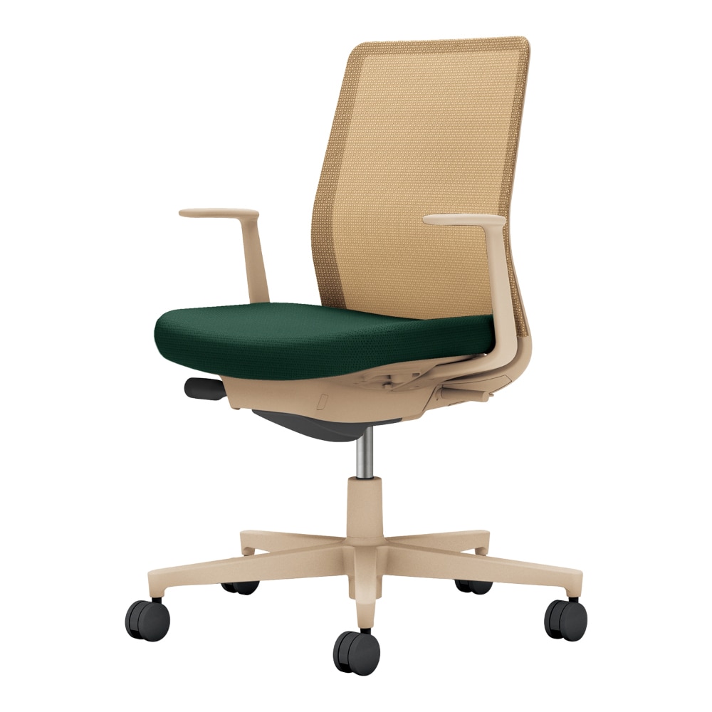 背：ソフトベージュ／座：ディープグリーン