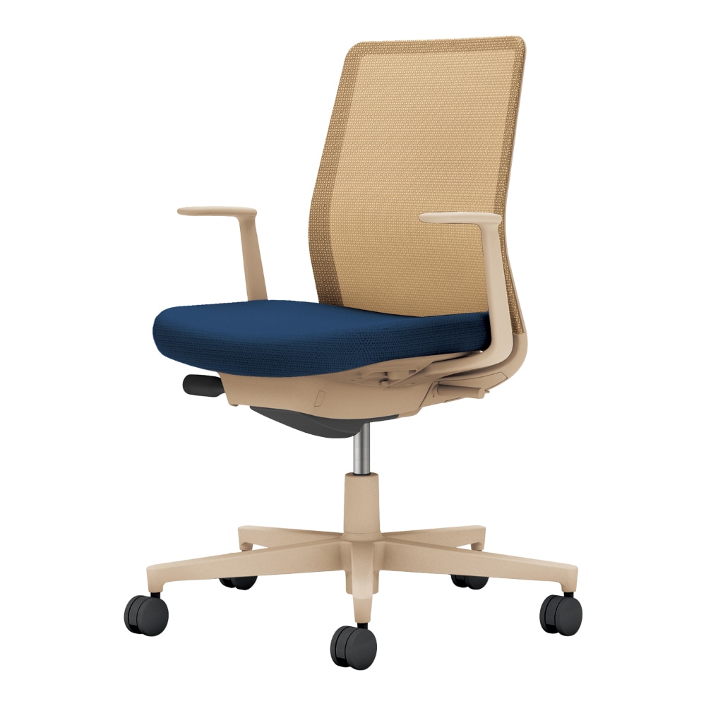 背：ソフトベージュ／座：ネイビー