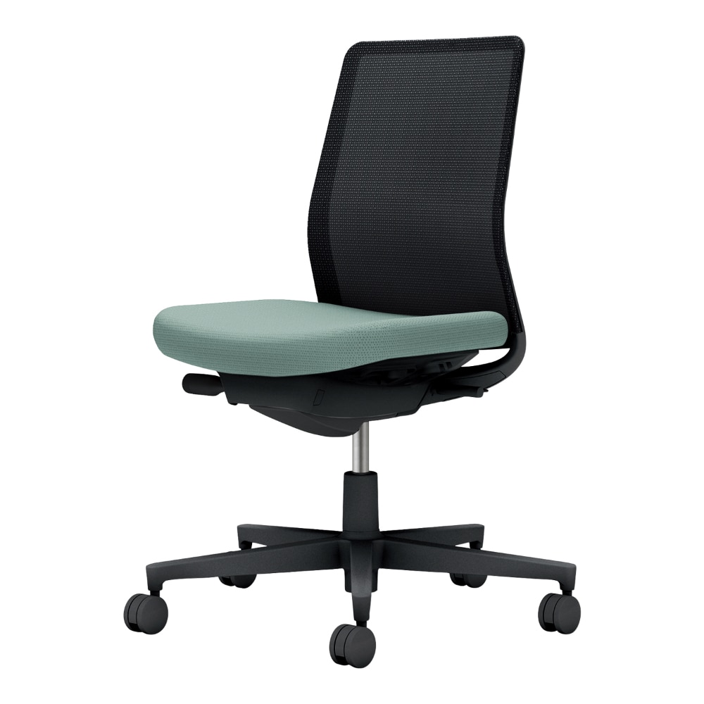 背：ブラック／座：アッシュターコイズ