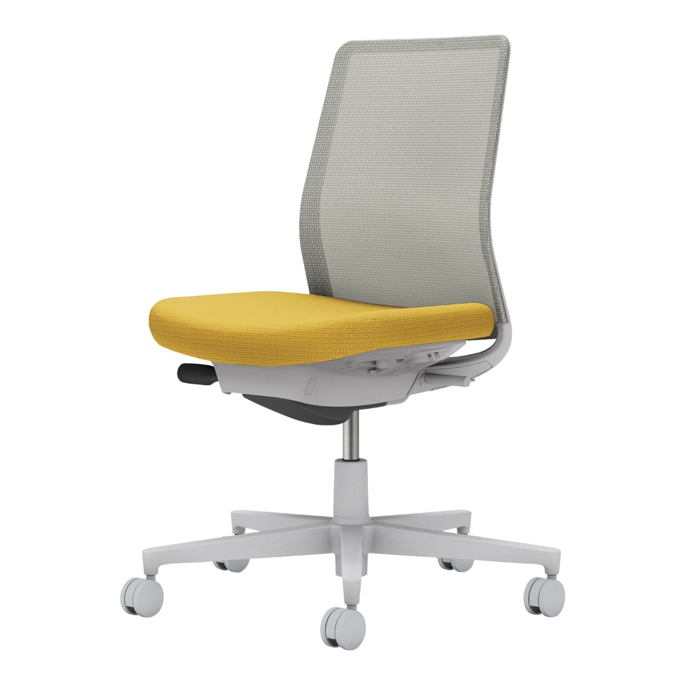 背:ライトグレー/座:オリーブイエロー