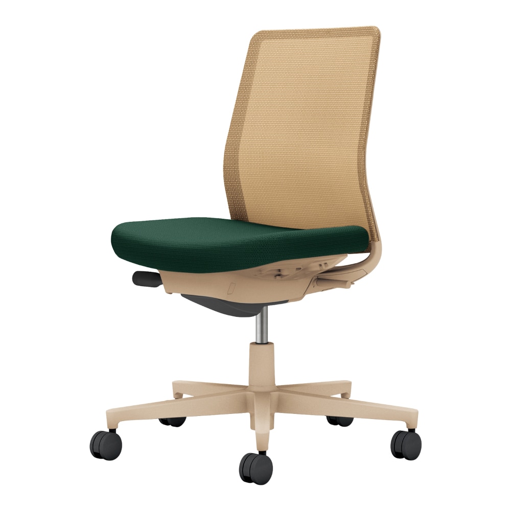 背：ソフトベージュ／座：ディープグリーン