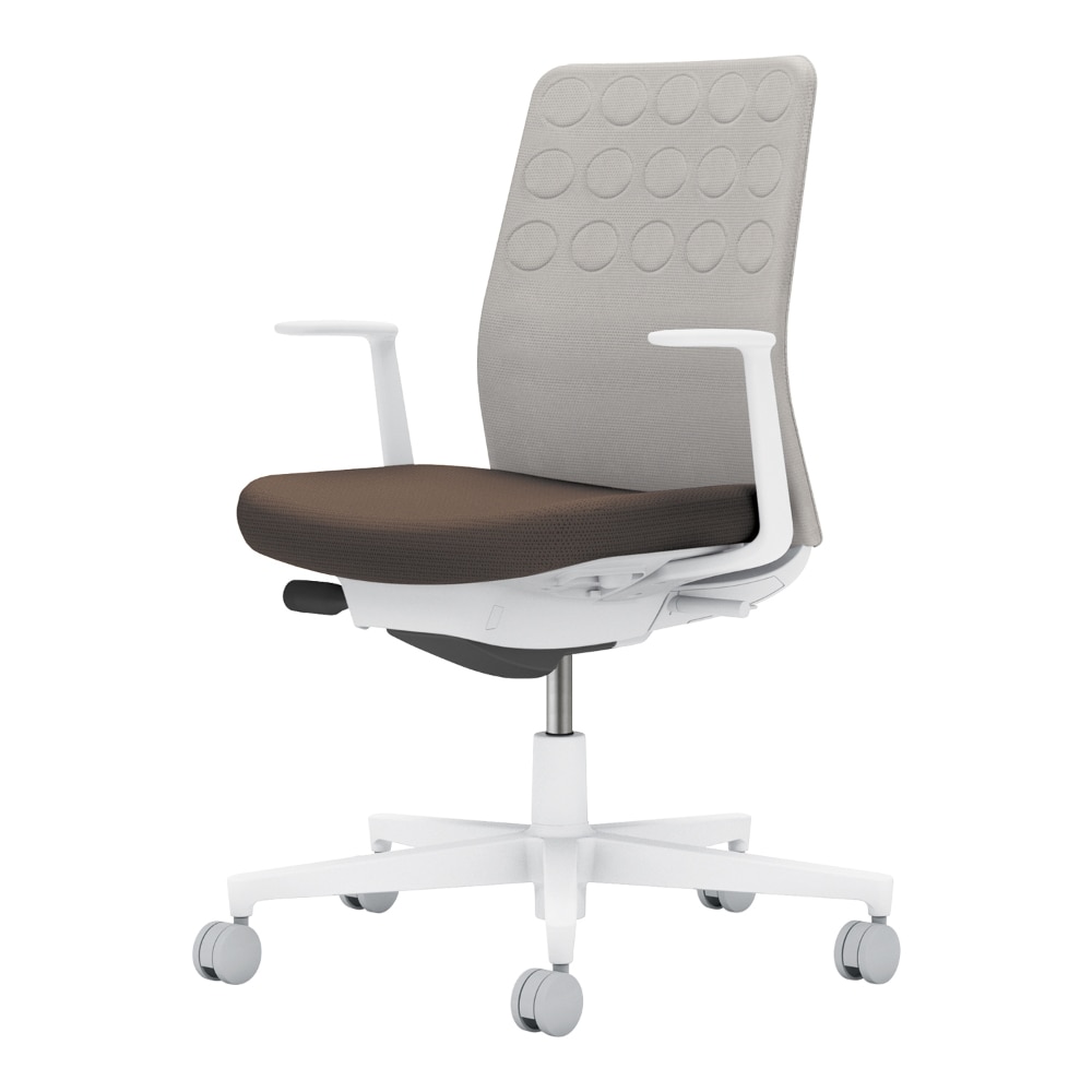 背：ライトグレー／座：ダークグレージュ