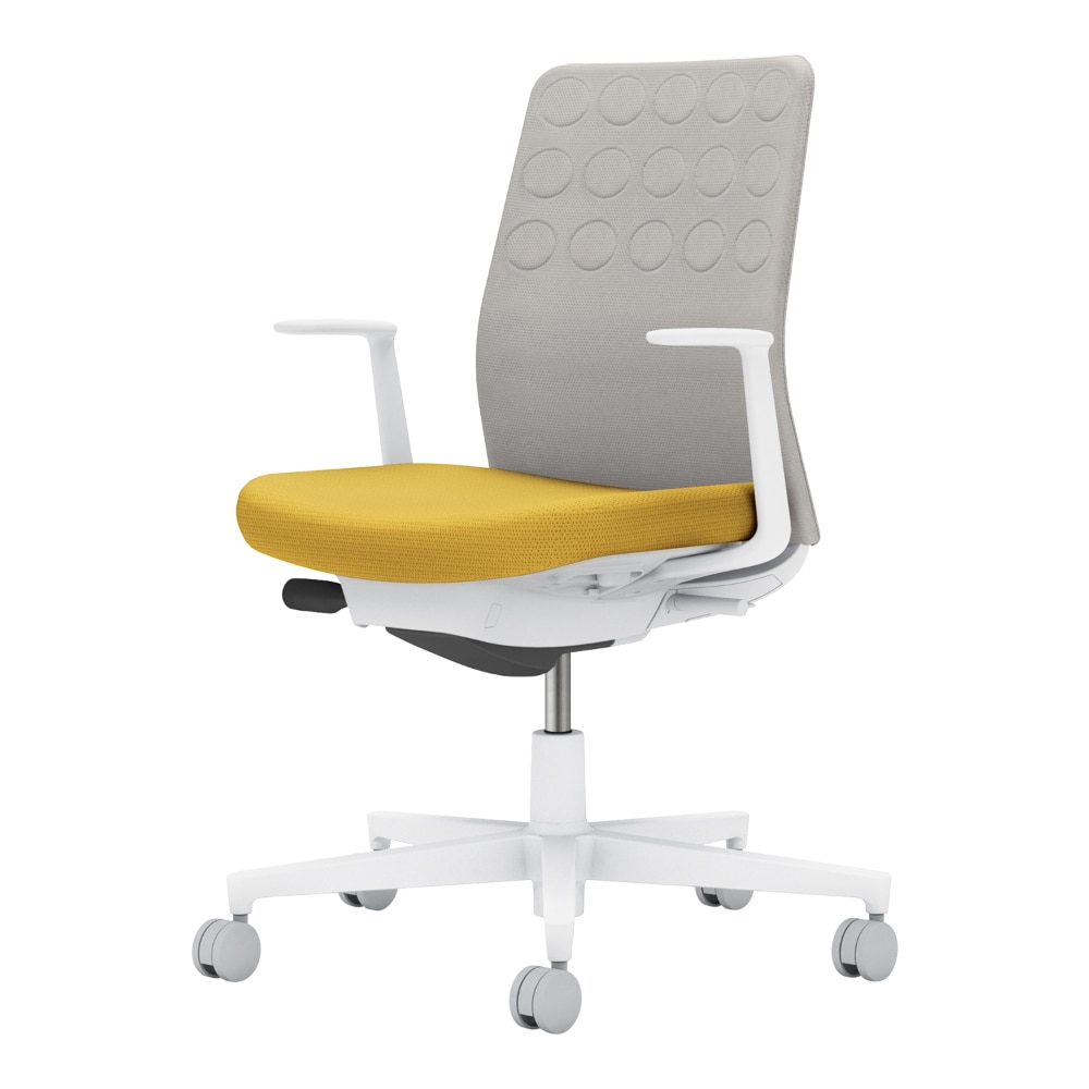 背：ライトグレー／座：オリーブイエロー