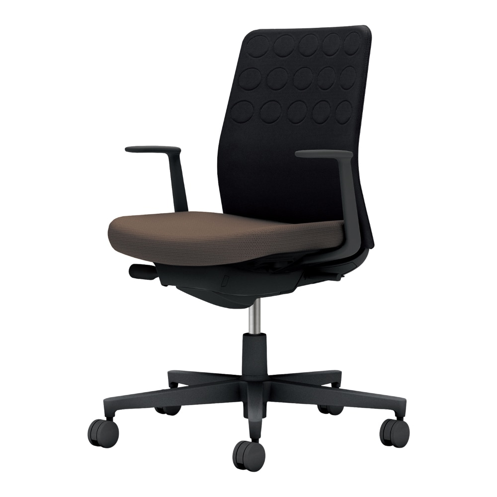 背：ブラック／座：ダークグレージュ