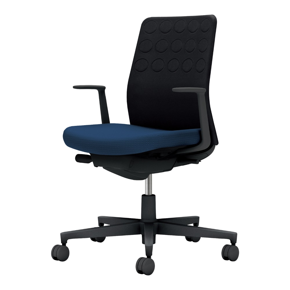 背：ブラック／座：ネイビー