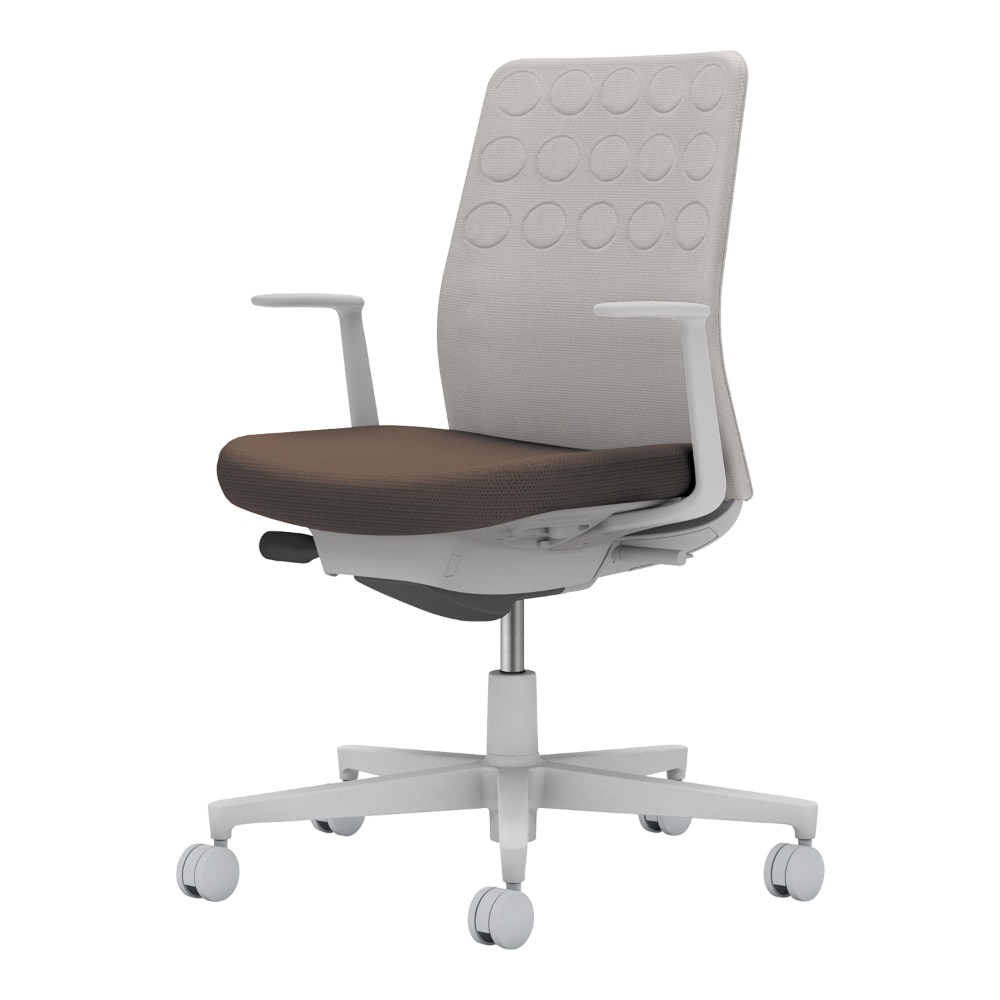 背：ライトグレー／座：ダークグレージュ