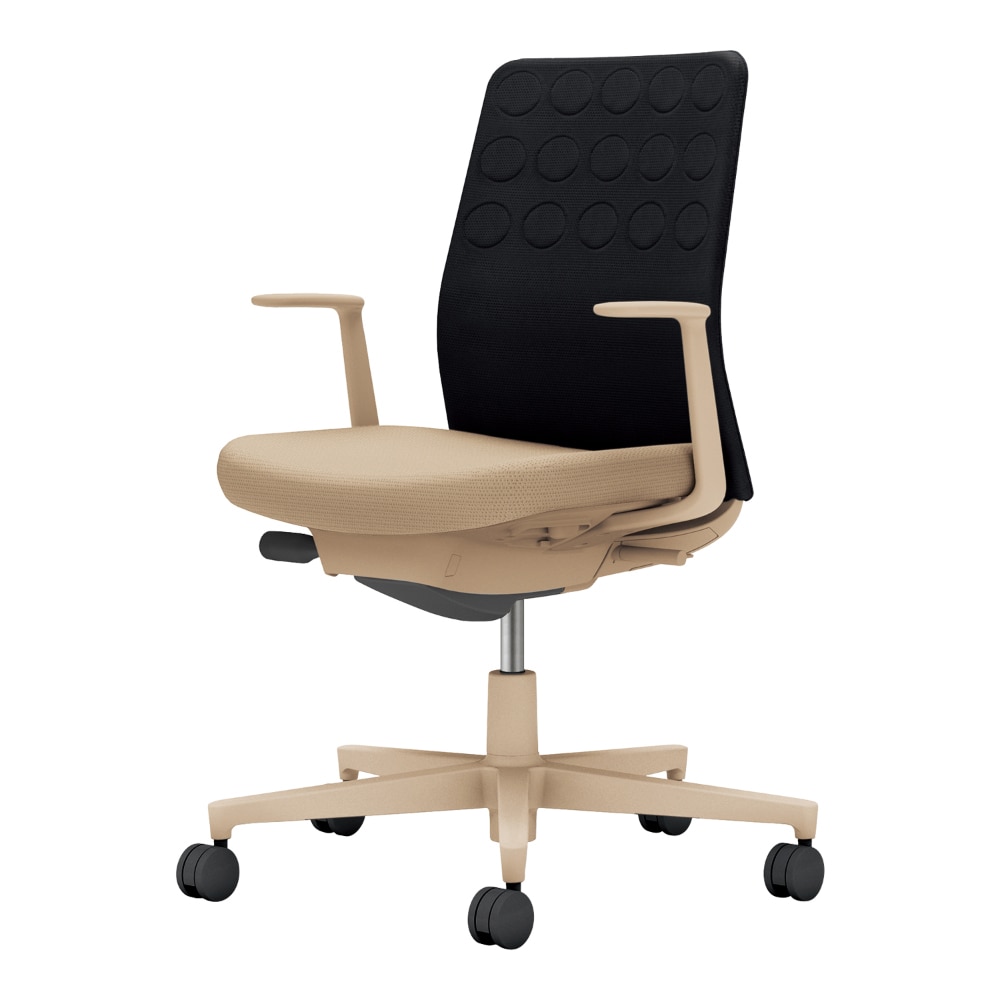 背:ブラック/座:ソフトベージュ