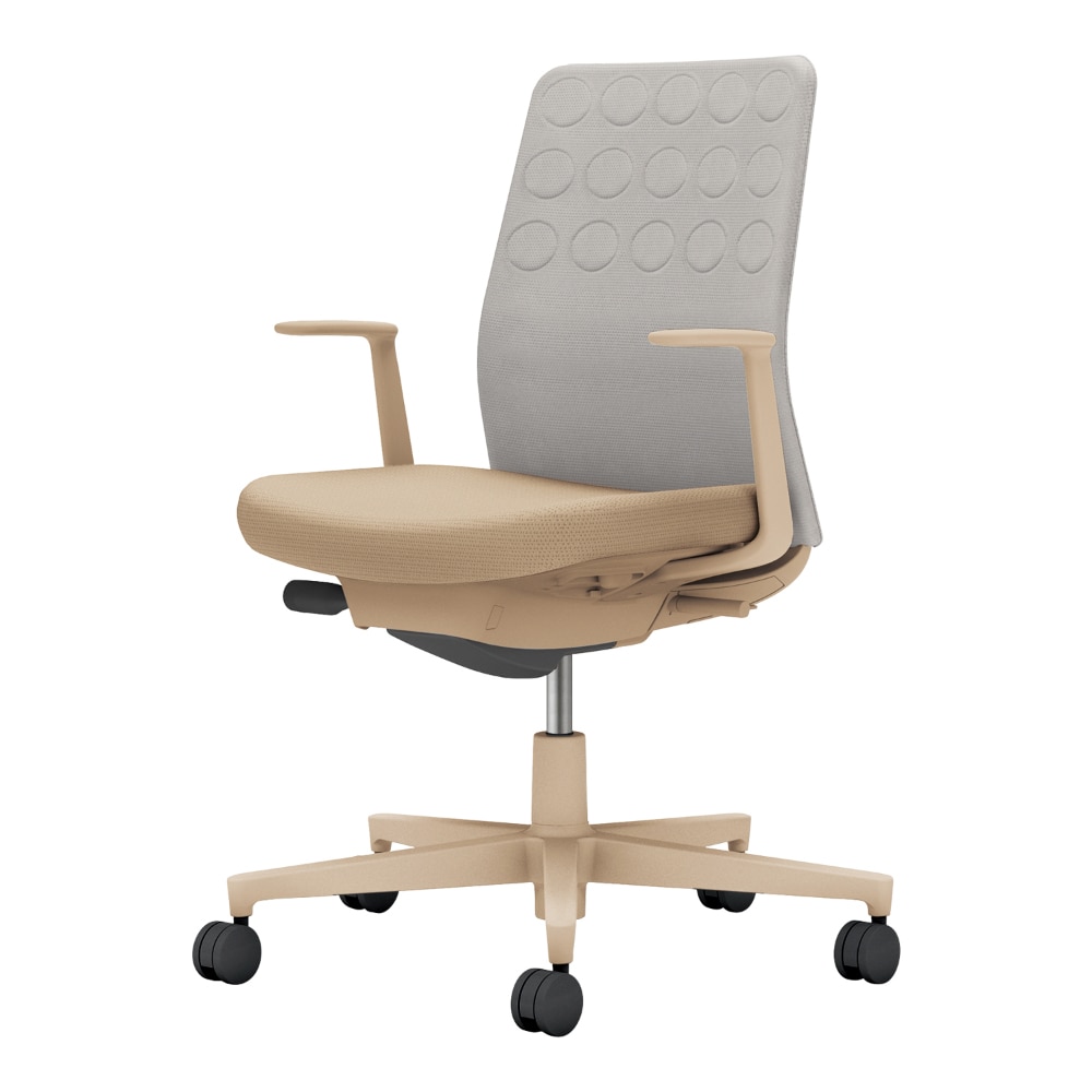 背：ライトグレー／座：ソフトベージュ