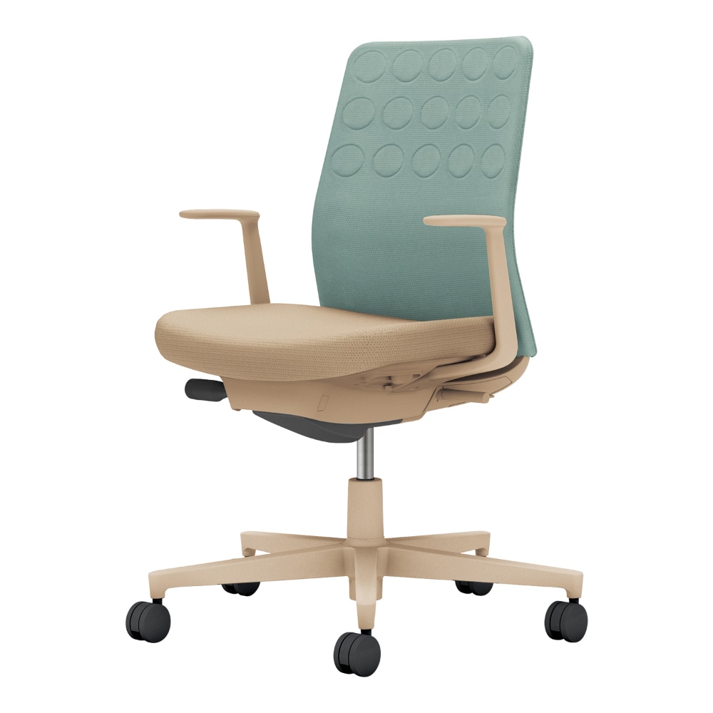 背：アッシュターコイズ／座：ソフトベージュ