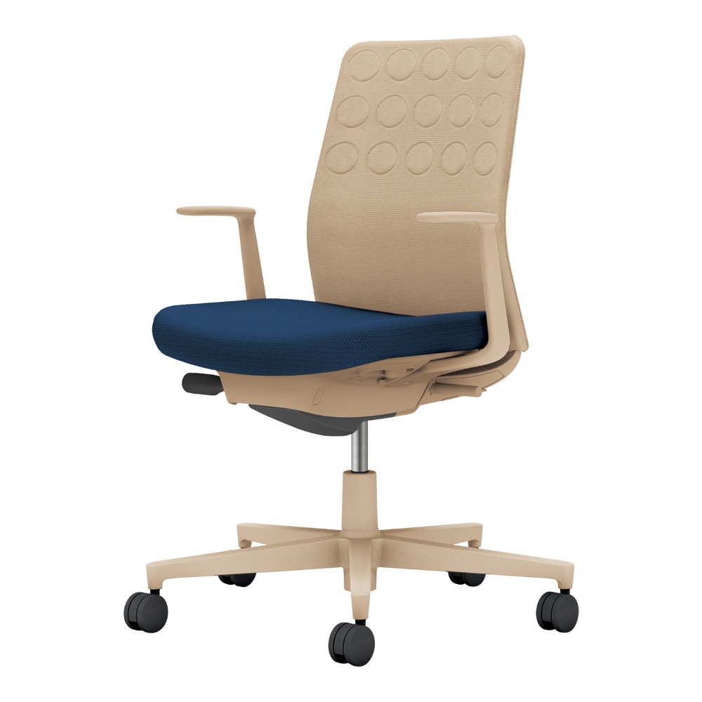 背：ソフトベージュ／座：ネイビー