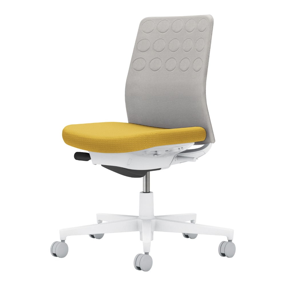 背：ライトグレー／座：オリーブイエロー