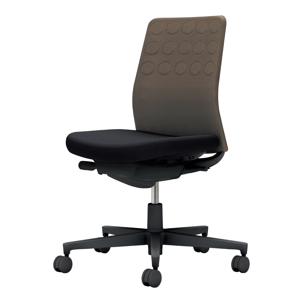 背：ダークグレージュ／座：ブラック