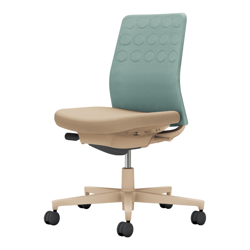 背：アッシュターコイズ／座：ソフトベージュ