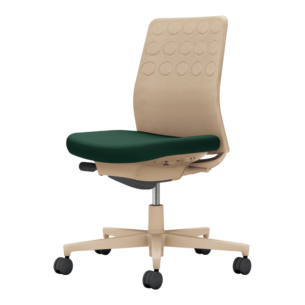 背：ソフトベージュ／座：ディープグリーン