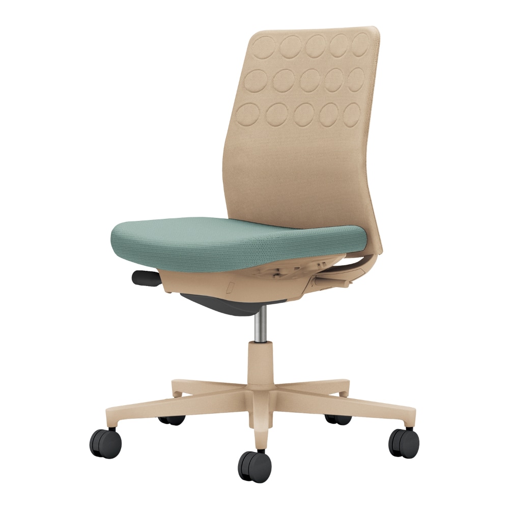 背：ソフトベージュ／座：アッシュターコイズ