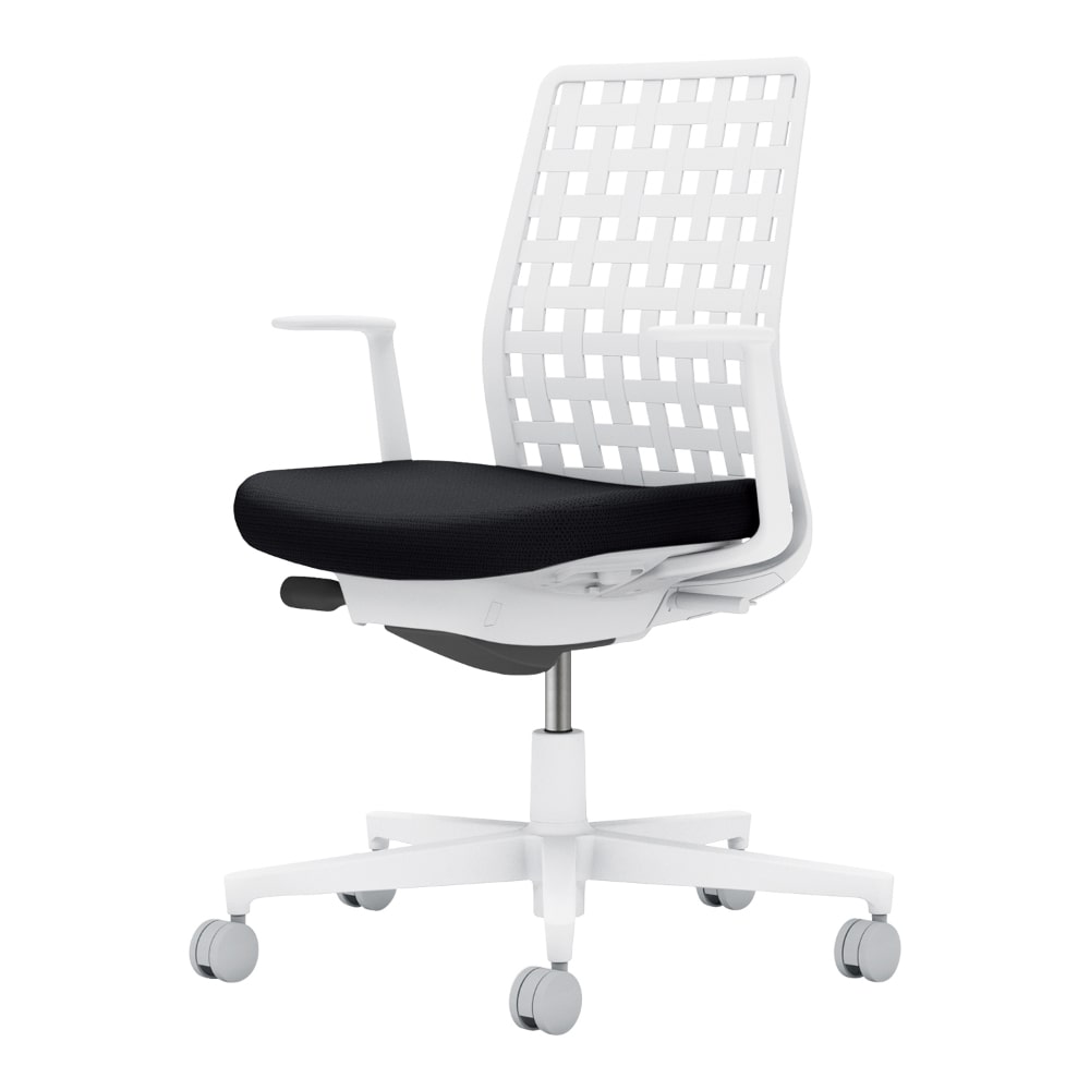 背樹脂：ホワイトグレー／座：ブラック