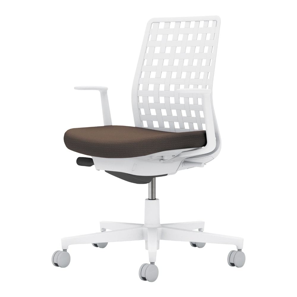 背樹脂：ホワイトグレー／座：ダークグレージュ