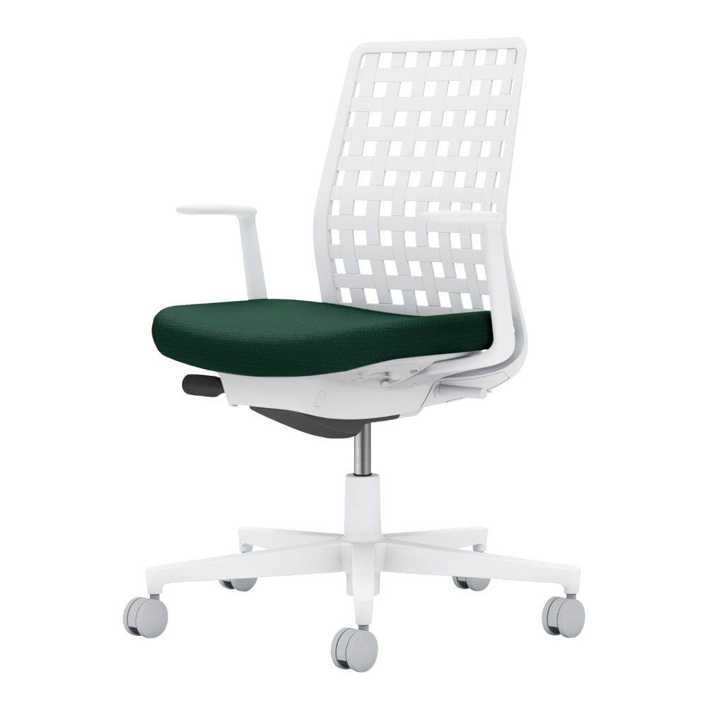 背樹脂：ホワイトグレー／座：ディープグリーン