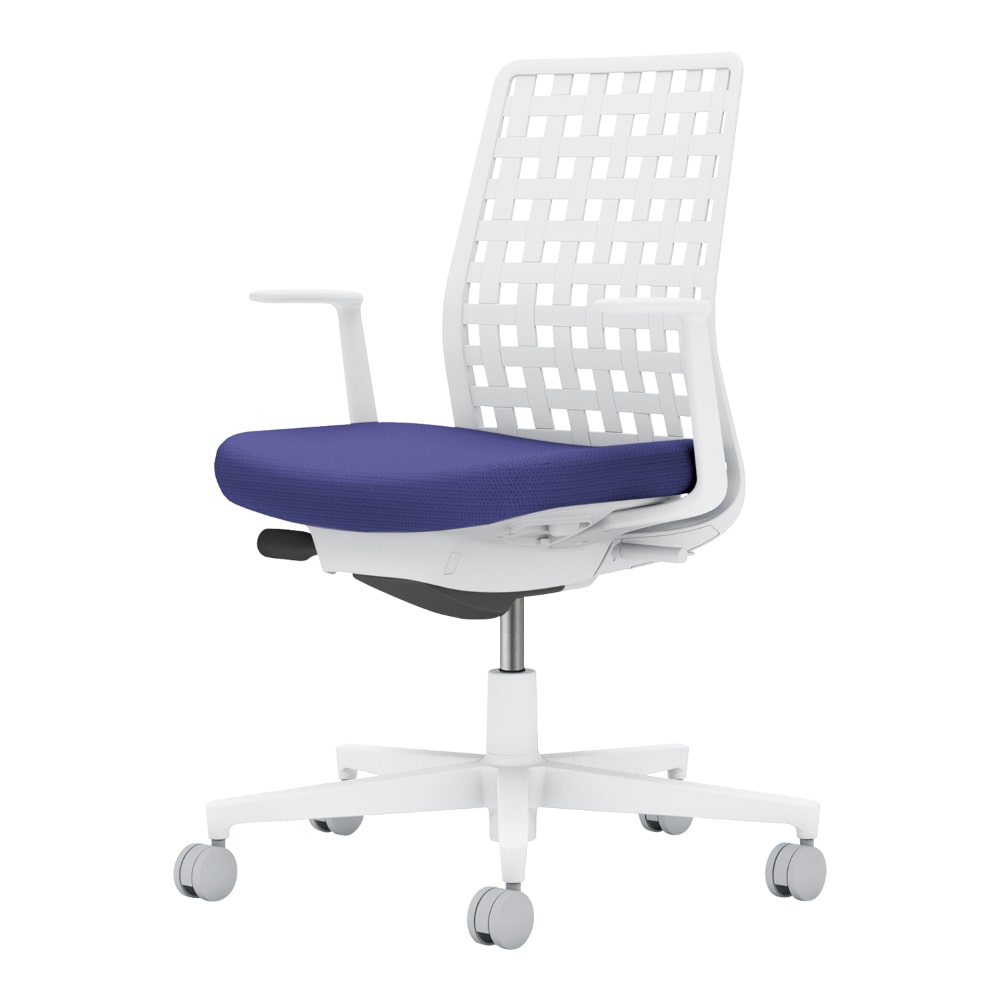 背樹脂：ホワイトグレー／座：ディープパープル