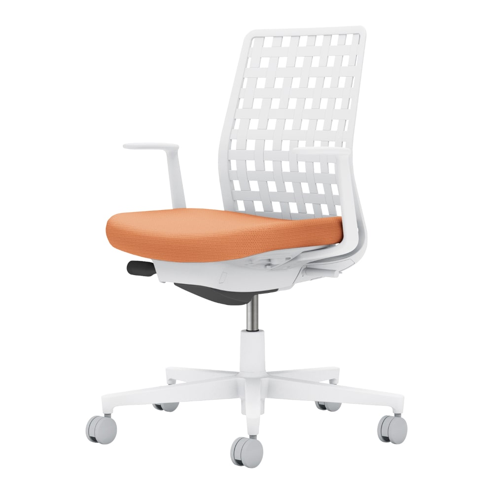 背樹脂：ホワイトグレー／座：ペールテラコッタ