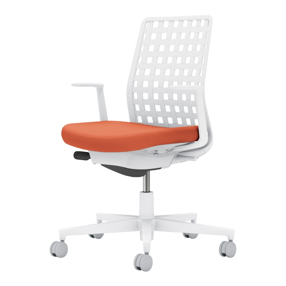 背樹脂：ホワイトグレー／座：ソフトテラコッタ