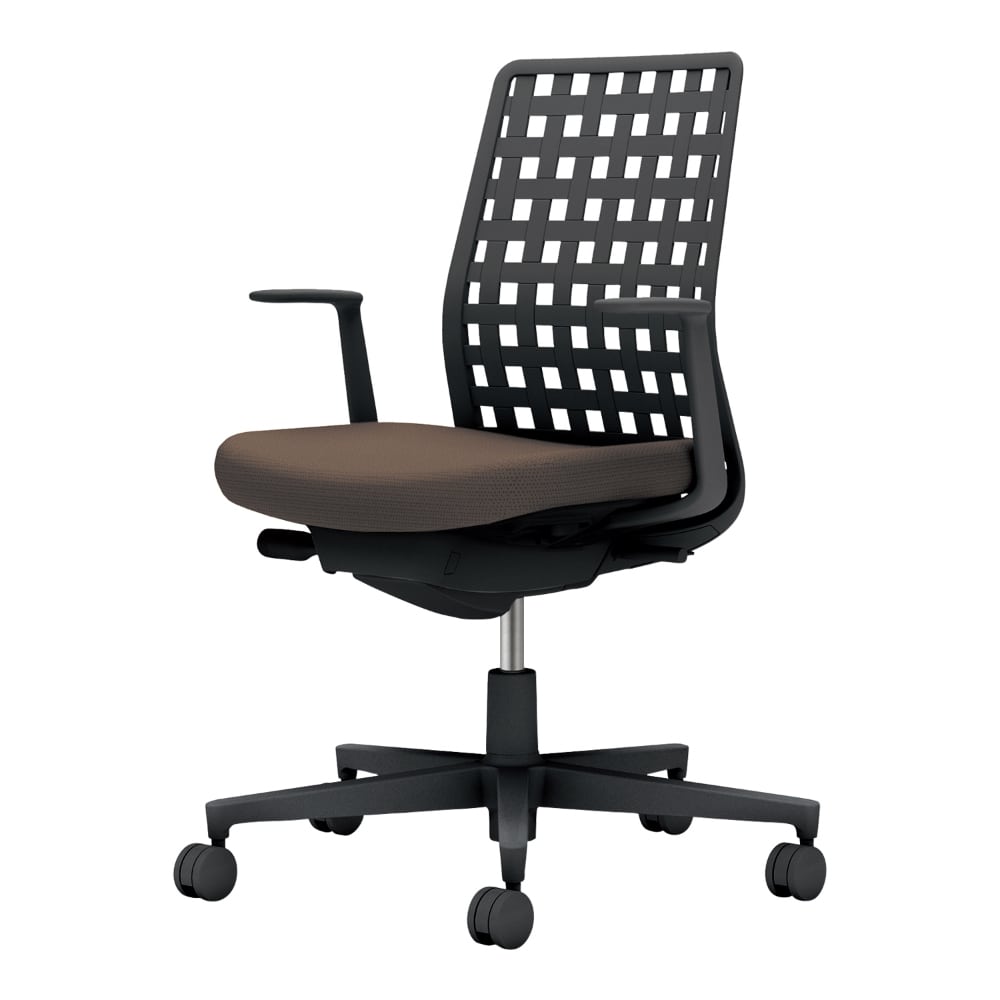 背樹脂：ブラック／座：ダークグレージュ