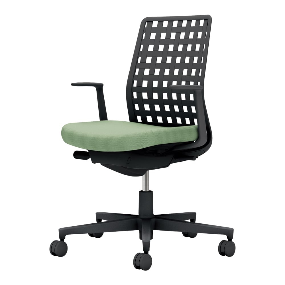 背樹脂：ブラック／座：パウダーミント