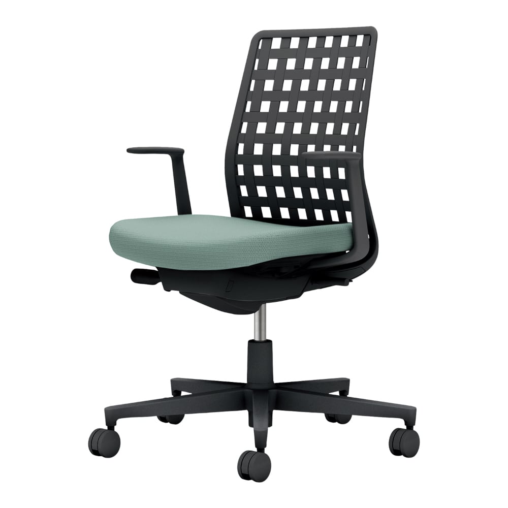 背樹脂：ブラック／座：アッシュターコイズ